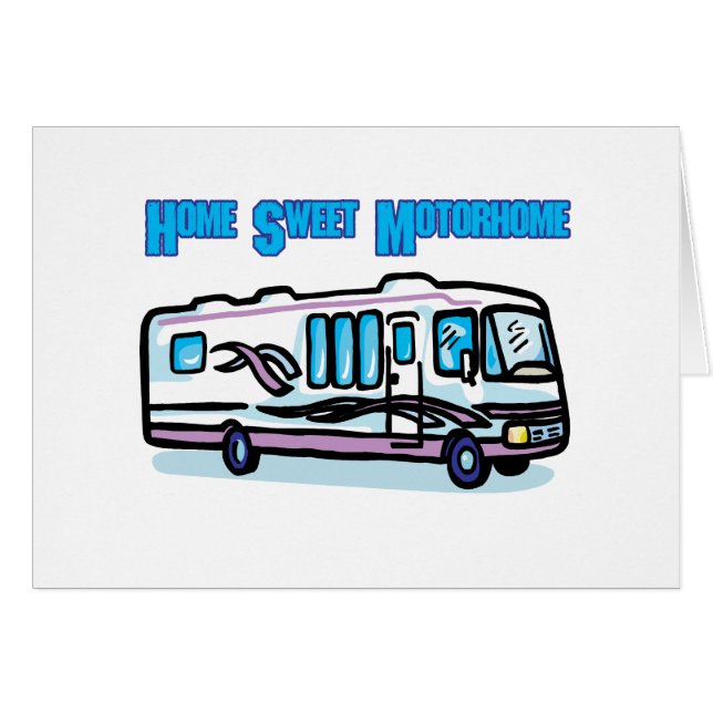 Cartão Motorhome doce Home (Frente Horizontal)