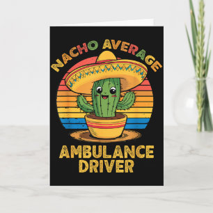 Cartão Motorista de ambulância nacho médio cinco de mayo 