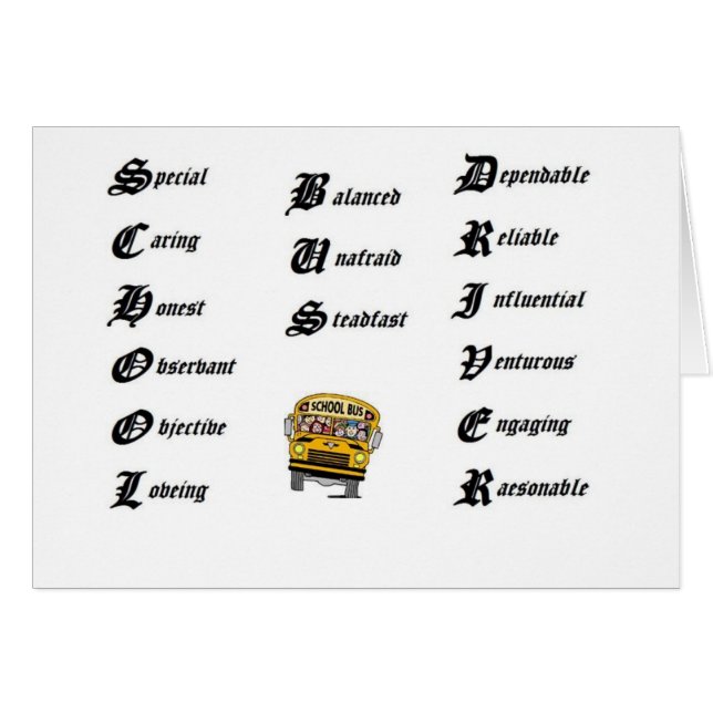 Cartão Motorista de auto escolar (Frente Horizontal)