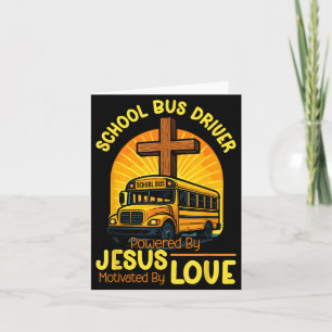 Cartão Motorista de Ônibus Escolar Jesus Fé Motorista de