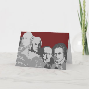 Cartão Mount Rushmore of Composers Greeting Card