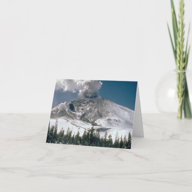 Cartão Mount Saint Helens - Pre-Erupção (Frente)