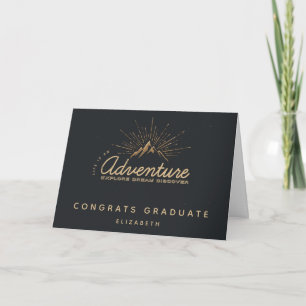 Cartão Mountain Adventure Rustic Congrats Graduate