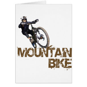 Cartão Mountain bike