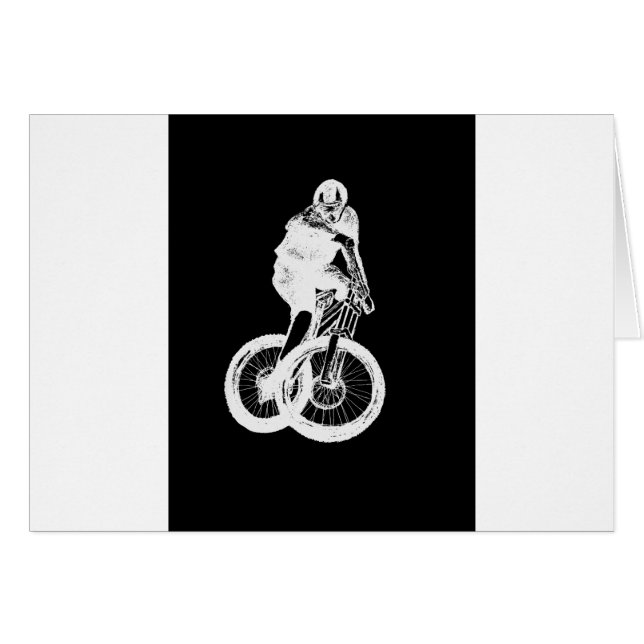 Cartão Mountain Biker MTB BMX CYCLIST (Frente Horizontal)
