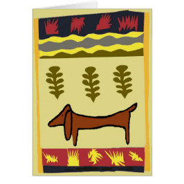 Cartão Mountain Dachshund