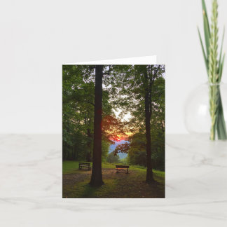 Cartão mountain sunset notecard (blank inside)