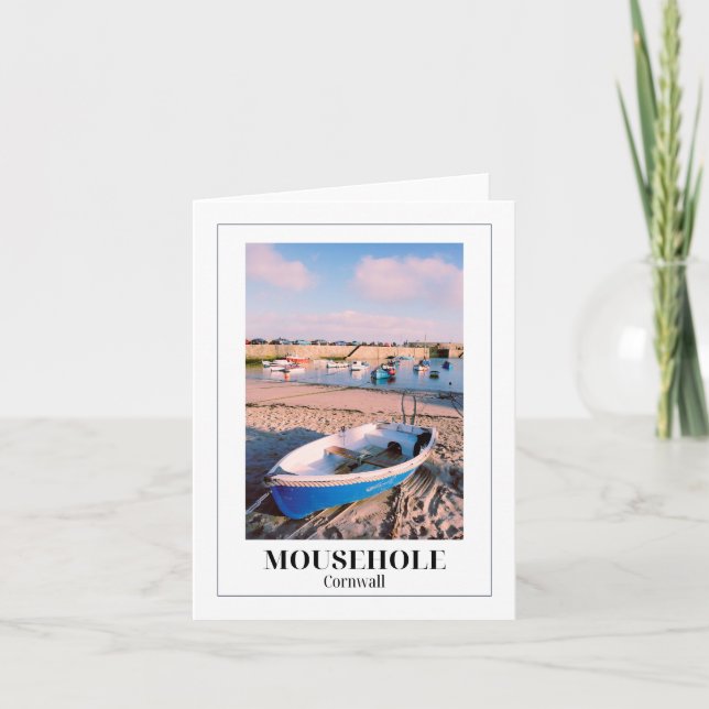 Cartão Mousehole, Cornwall (Frente)