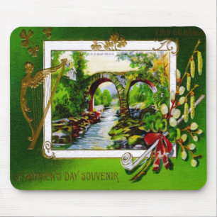 Cartão Mousepad da lembrança do dia de St Patric