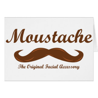 Cartão Moustache - o acessório facial original
