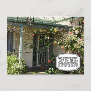 Cartão movente da foto da casa da casa do endereço