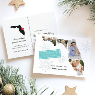 Cartão movente do anúncio do feriado de Florida