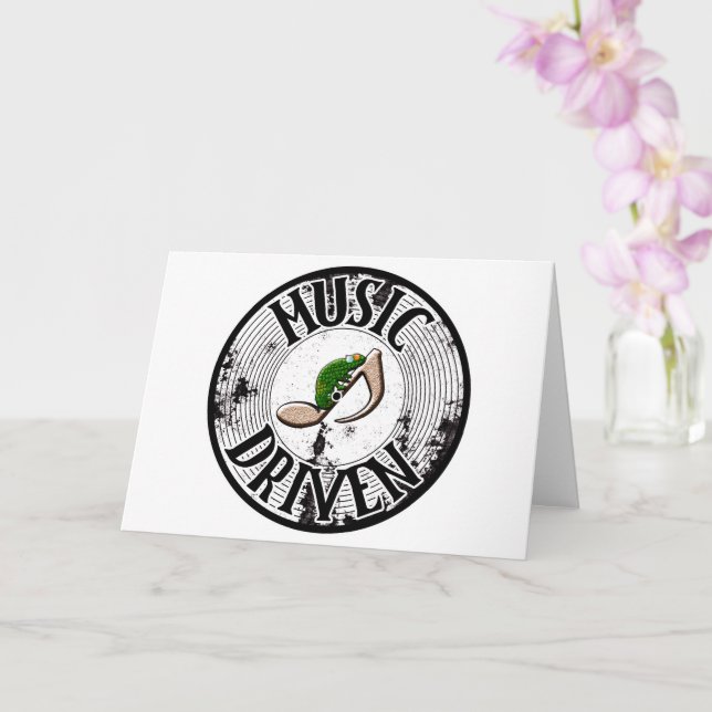 Cartão Movido por música (Orquídea)