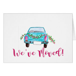 Cartão Movimentamos o carro clássico de Natal