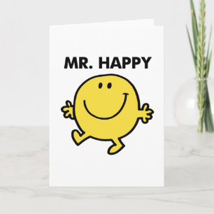Cartão Mr. Happy   Dancing & Smiling