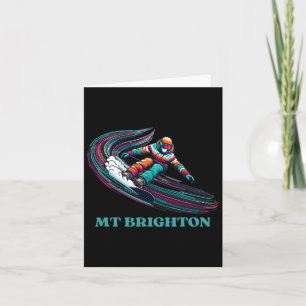 Cartão Mt Brighton Michigan Snowboard
