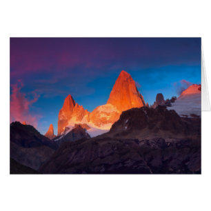 Cartão Mt Fitz Roy Ao Sunrise