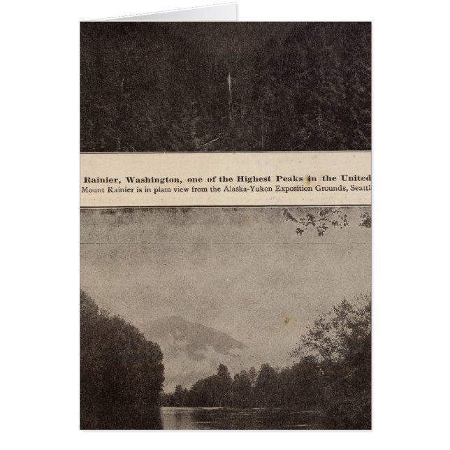 Cartão Mt Rainier Snoqualmie R (Frente)