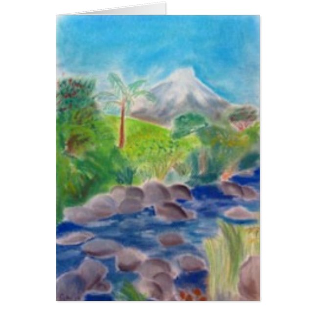 Cartão Mt Taranaki, NZ (Frente)