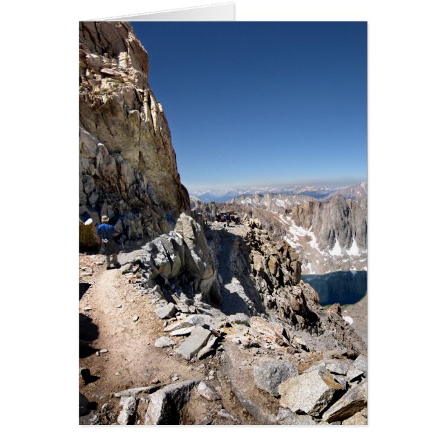 Cartão Mt Whitney Trail Junction John Muir Trail (Frente)