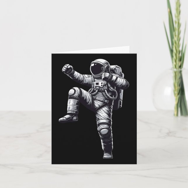 Cartão Muay Thai Astronaut Kickboxing (Frente)