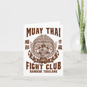 Cartão Muay Thai Boxer Boxer Boxer Boxer Muay Thai Figh
