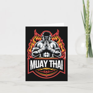 Cartão Muay Thai Boxer Fighter