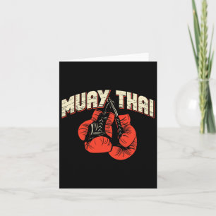 Cartão Muay Thai Boxing Martial Arts - Kickboxing