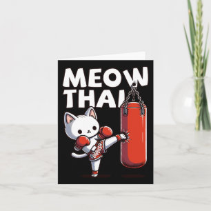 Cartão Muay Thai Cat Meow Tailandês