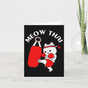 Cartão Muay Thai Cat Meow Tailandês