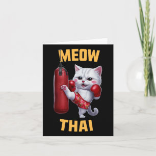Cartão Muay Thai Cat Meow Thai - Tailandês Boxing Para Ju