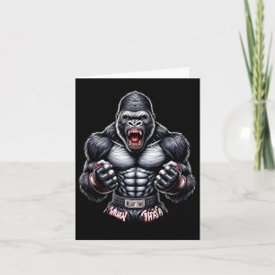 Cartão Muay Thai Gorilla - Boxing Tailandês E Luta