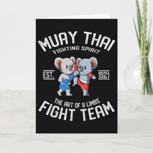 Cartão Muay Thai Koala Fight Team - Nak Muay, Kickboxing