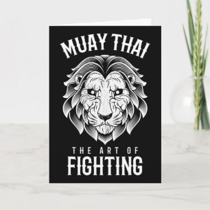 Cartão Muay Thai Lion Boxe Tailandesa E Mma