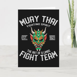 Cartão Muay Thai Oni - Boxe Tailandesa e Kickboxing