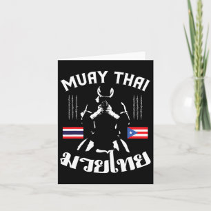 Cartão Muay Thai Porto Rico Bandeira Artes Marciais Taila