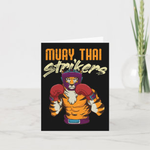 Cartão Muay Thai Tiger Tailandês Boxing Tailândia Kickbox