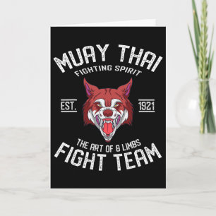 Cartão Muay Thai Wolf - Boxe Tailandesa e Kickboxing