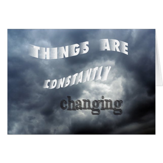 Cartão Mudança das coisas (Frente Horizontal)