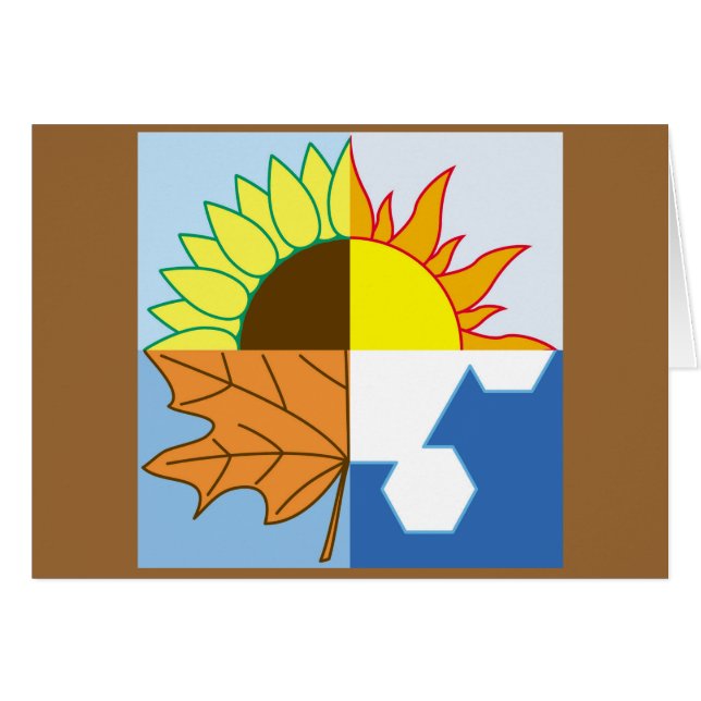 Cartão Mudanças sazonais (Frente Horizontal)