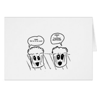 Cartão Muffin de fala