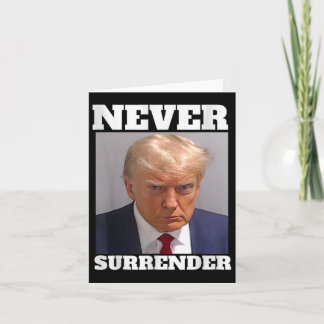 Cartão Mug Shot - Donald Trump Mug Shot - Nunca renove