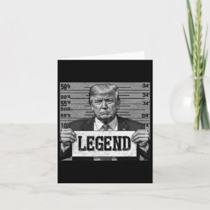 Cartão Mugshot Funny Trump 2024