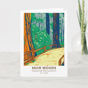 Cartão Muir Woods National Monument California Vintage