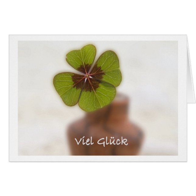 Cartão Muita sorte (Frente Horizontal)