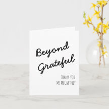 Muito além da Grateful Editable Folheed Greeting C