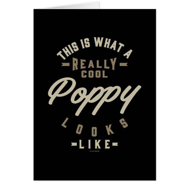 Cartão Muito Legal Poppy (Frente)