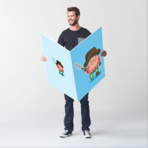 Cartão muito muito grande com um pirata