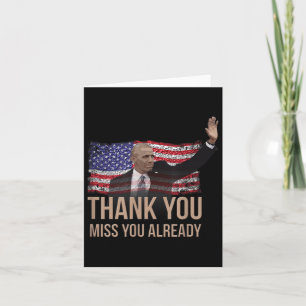 Cartão Muito Obrigado Obama, Senhora Barack Presidente