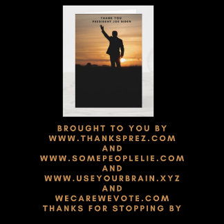 Cartão Muito obrigado, Senhor Presidente Joe Biden